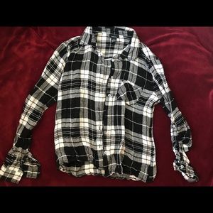 Button up plaid shirt